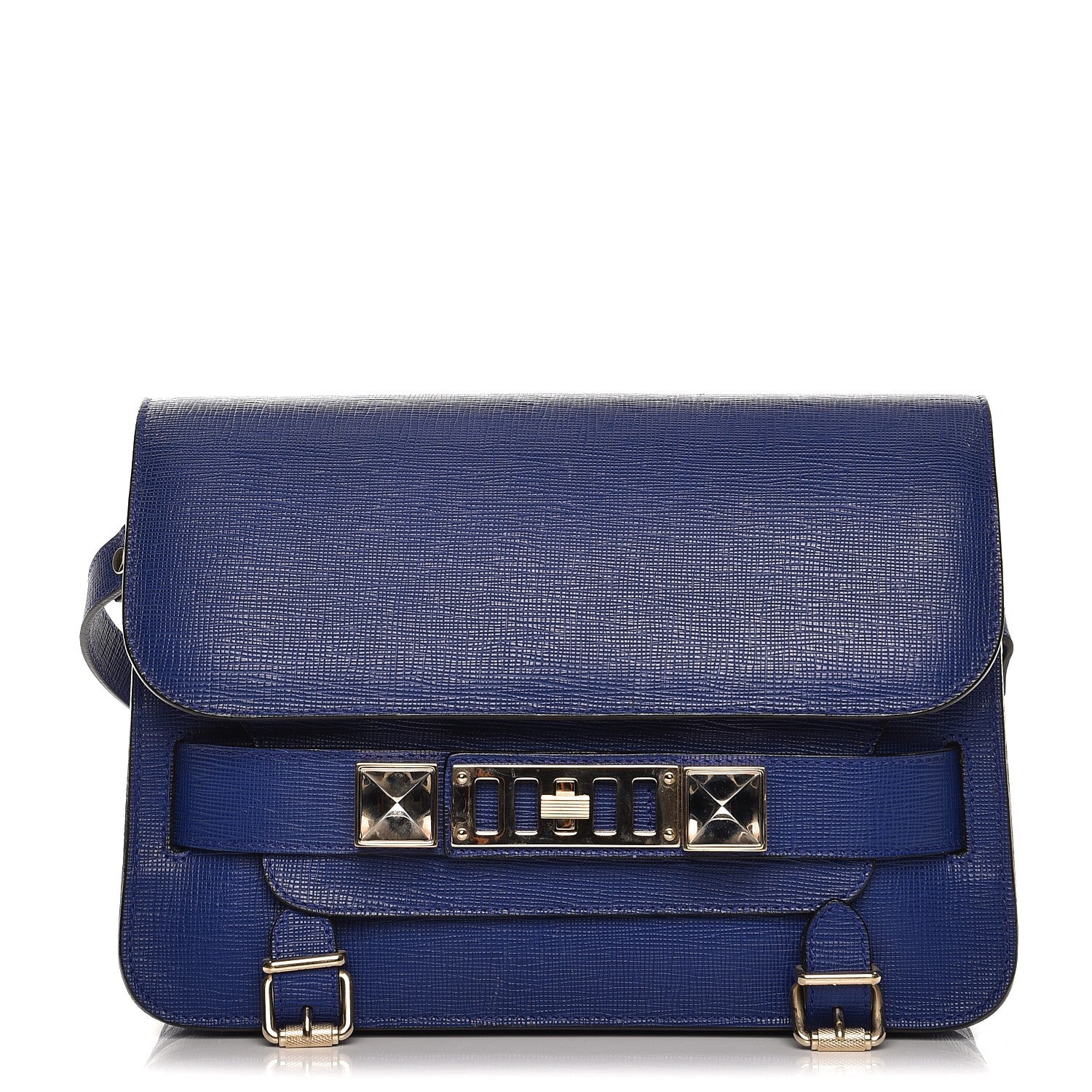 Proenza Schouler Linosa Calfskin PS11 Classic Shoulder Bag Ultramarine 1 of 7