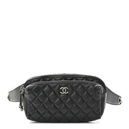 Chanel Calfskin Quilted Waist Bag Black 1 of 11