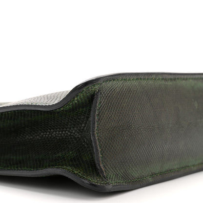 Bulgari Shiny Lizard Serpenti Forever Medium Shoulder Bag Green 9 of 10