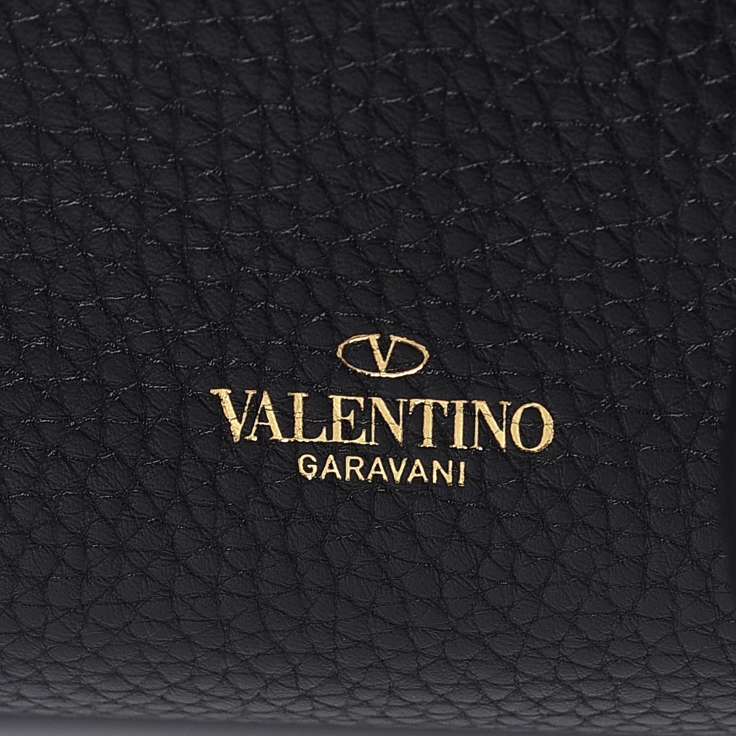 Valentino Garavani Pebbled Calfskin Rockstud Flip Lock Flap Messenger Black 8 of 9