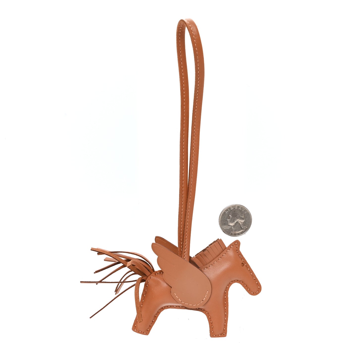 Milo Lambskin Swift Grigri Rodeo Pegase Horse Bag Charm PM Gold