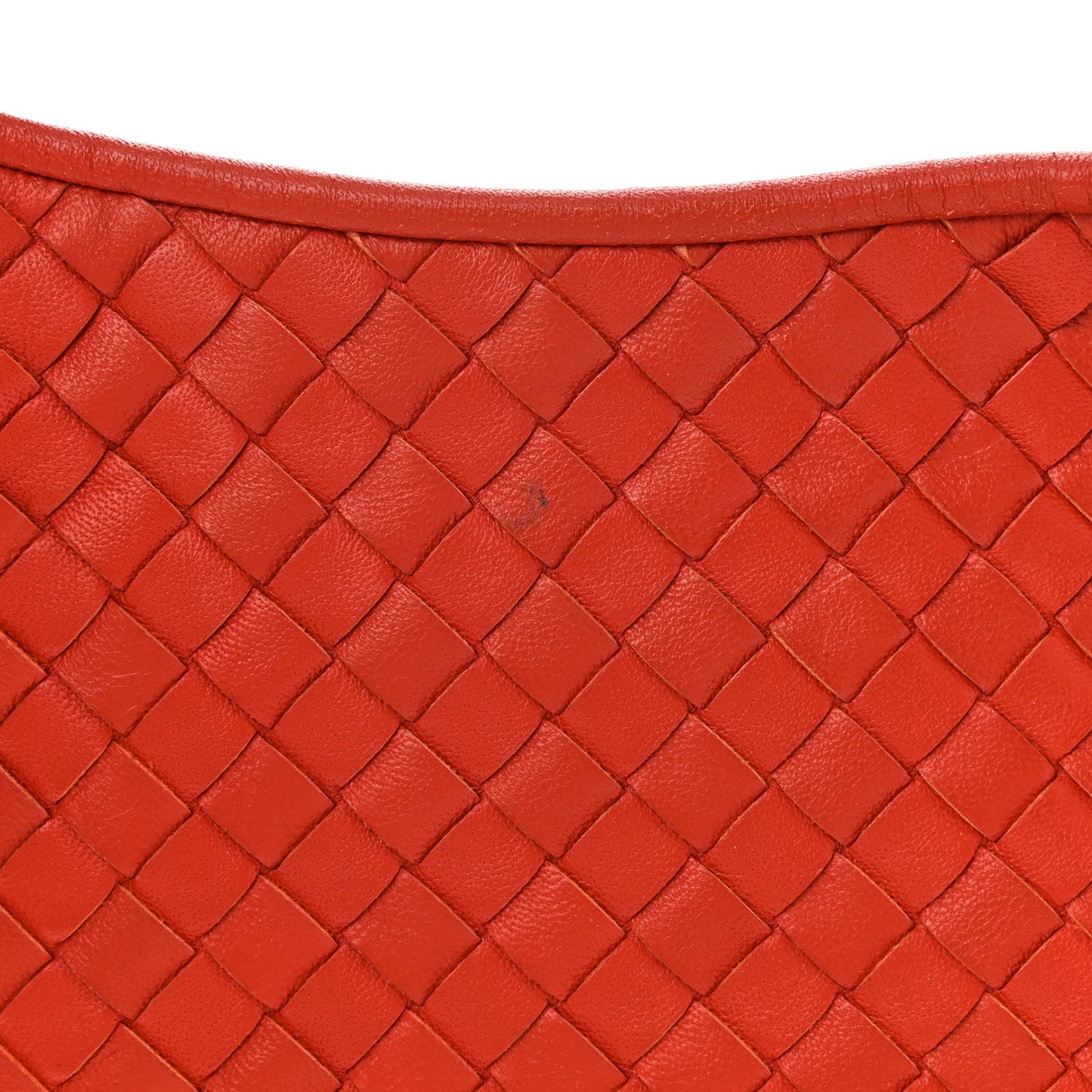 Nappa Intrecciato Large Hobo Red