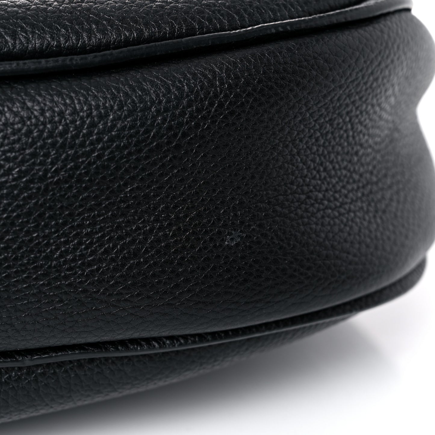 Calfskin Reverse Hobo Black