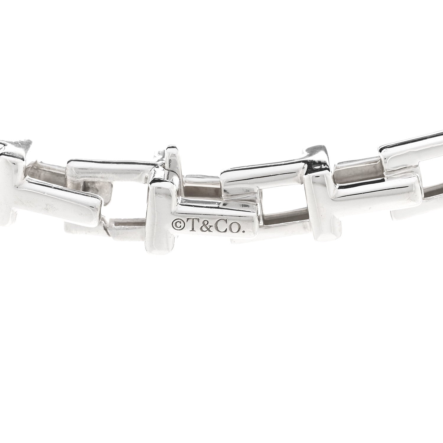 Tiffany Sterling Silver Tiffany T Chain Necklace 4 of 4