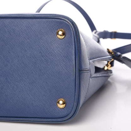 Prada Saffiano Lux Medium Open Promenade Tote Bluette 14 of 19