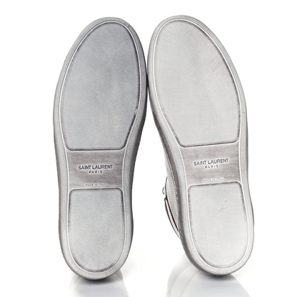Saint Laurent Calfskin Perforated Court Classic SL/10H High Top Sneakers 44 White 5 of 11