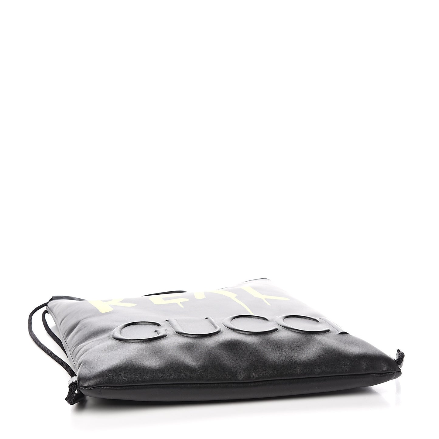 Calfskin Small GucciGhost Drawstring Backpack Black
