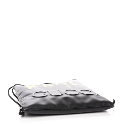 Gucci Calfskin Small GucciGhost Drawstring Backpack Black 3 of 9