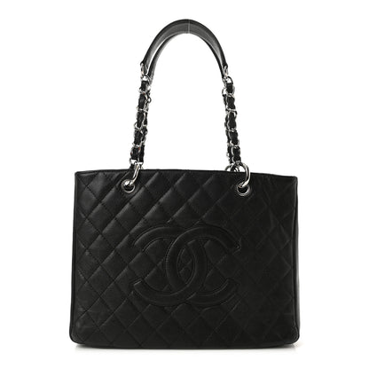 Chanel Caviar Quilted Grand Shopping Tote GST Black 1 of 9