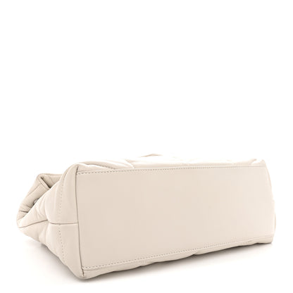 Saint Laurent Lambskin Quilted Small Loulou Puffer Monogram Chain Satchel Crema Soft 4 of 11