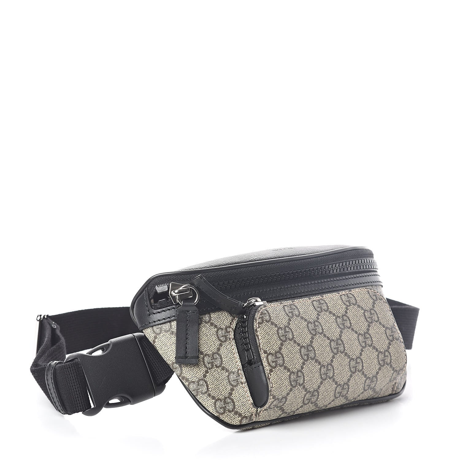 Gucci GG Supreme Monogram Belt Bag Black 4 of 9