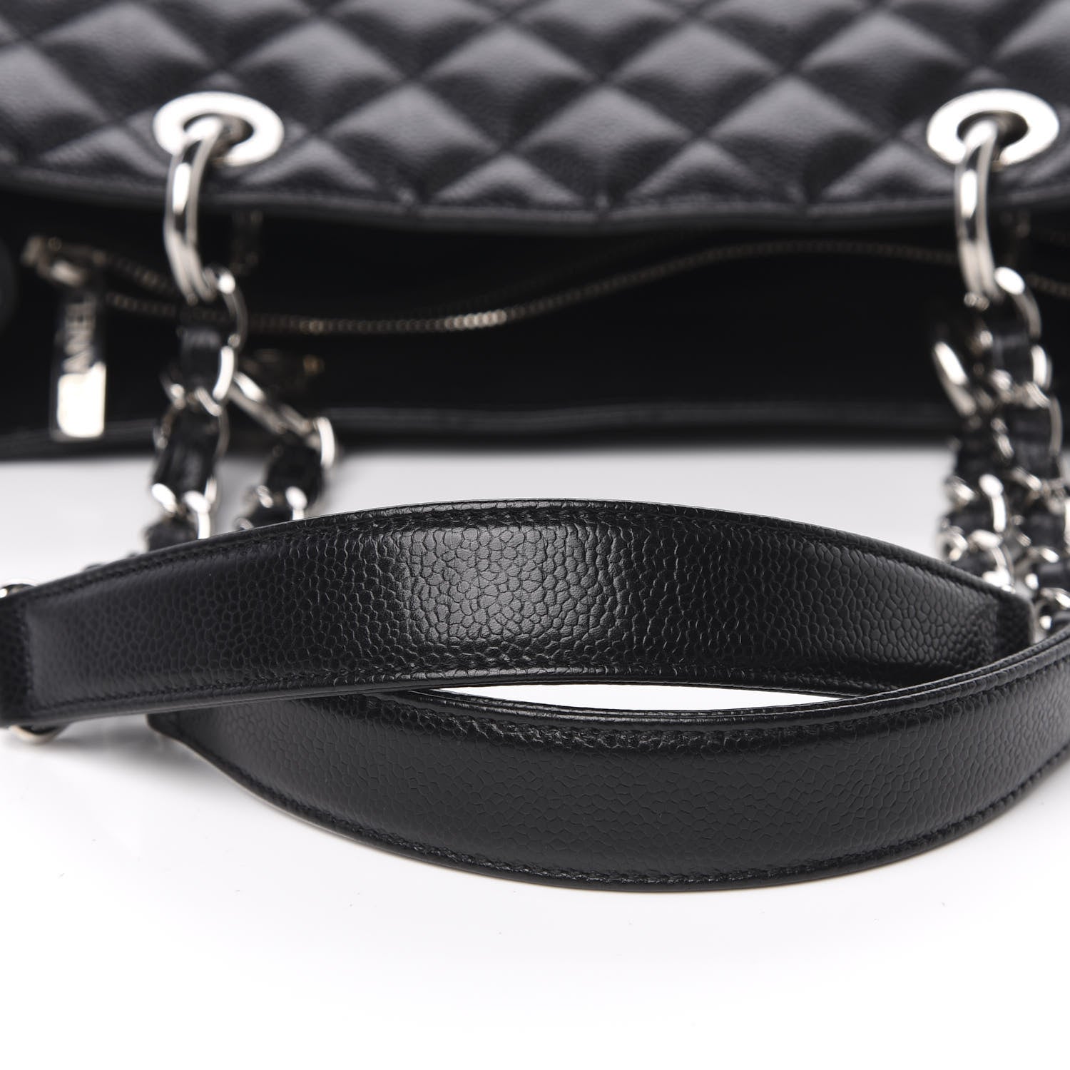 Chanel Caviar Quilted Grand Shopping Tote GST Black 10 of 13