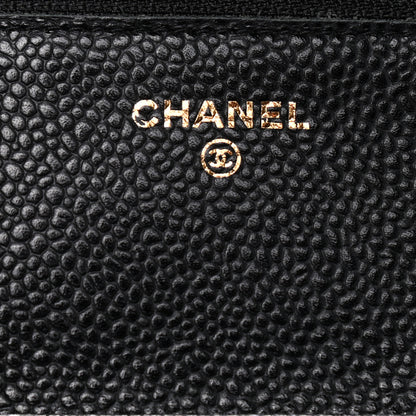 Chanel Caviar Quilted Wallet On Chain WOC Black 6 of 10
