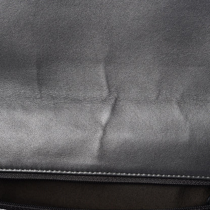 Chanel Metallic Lambskin Quilted Maxi Single Flap Dark Grey 9 of 21