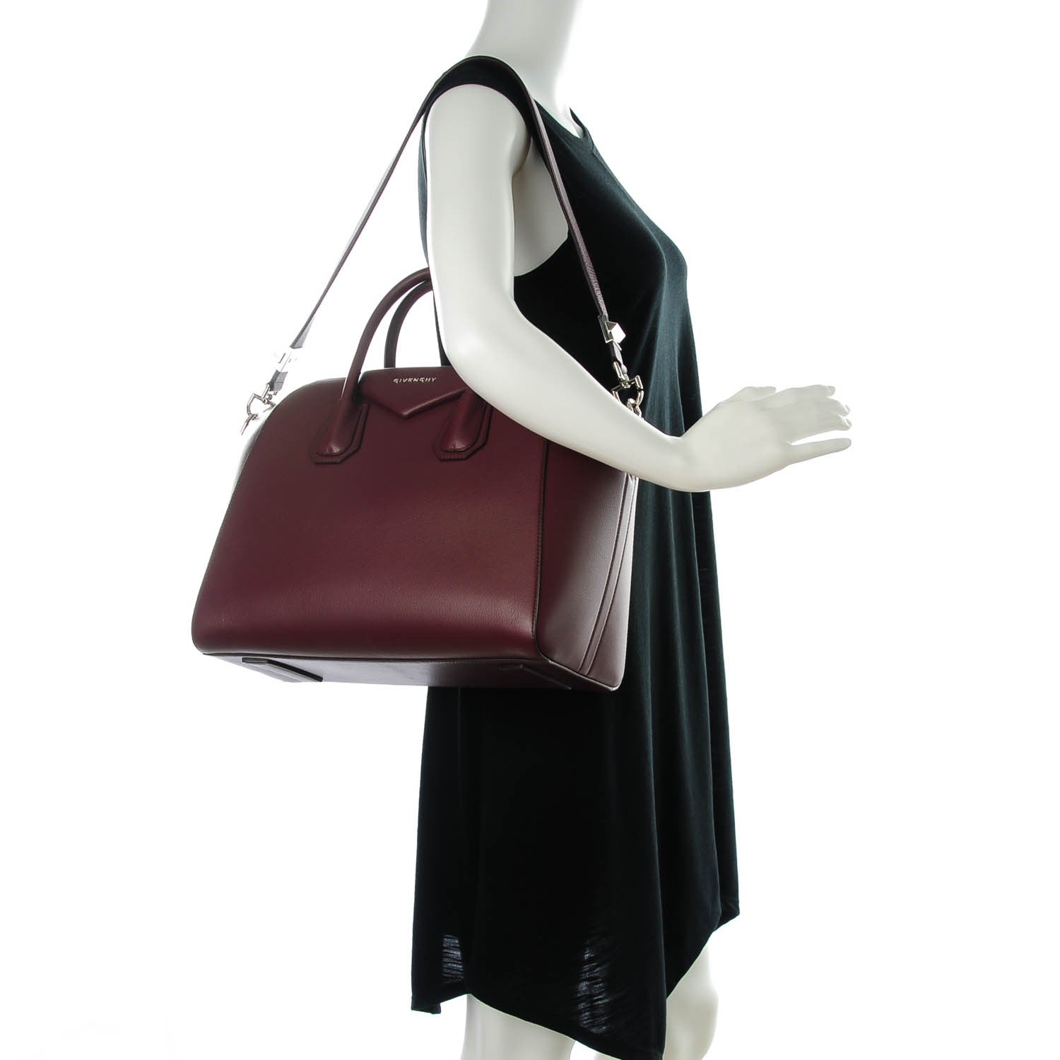 Givenchy Sugar Goatskin Medium Antigona Oxblood 2 of 7