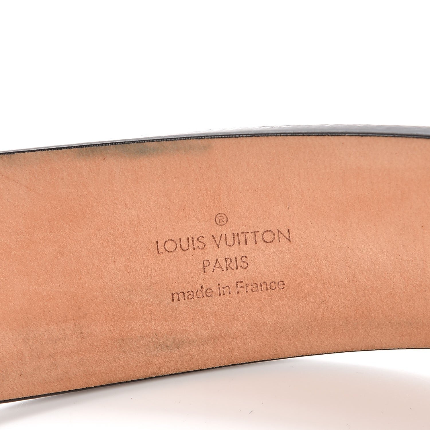Louis Vuitton Calfskin Hammer Buckle Belt 90 36 Black 6 of 7