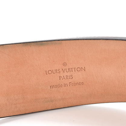 Louis Vuitton Calfskin Hammer Buckle Belt 90 36 Black 6 of 7
