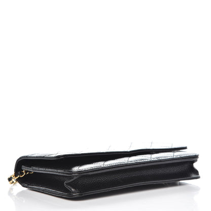 Chanel Caviar Quilted Wallet On Chain WOC Black 4 of 9