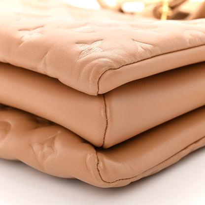Louis Vuitton Lambskin Embossed Monogram Coussin PM Camel 11 of 12