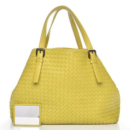 Bottega Veneta Nappa Intrecciato Large Seamless Tote New Chartreuse 3 of 8