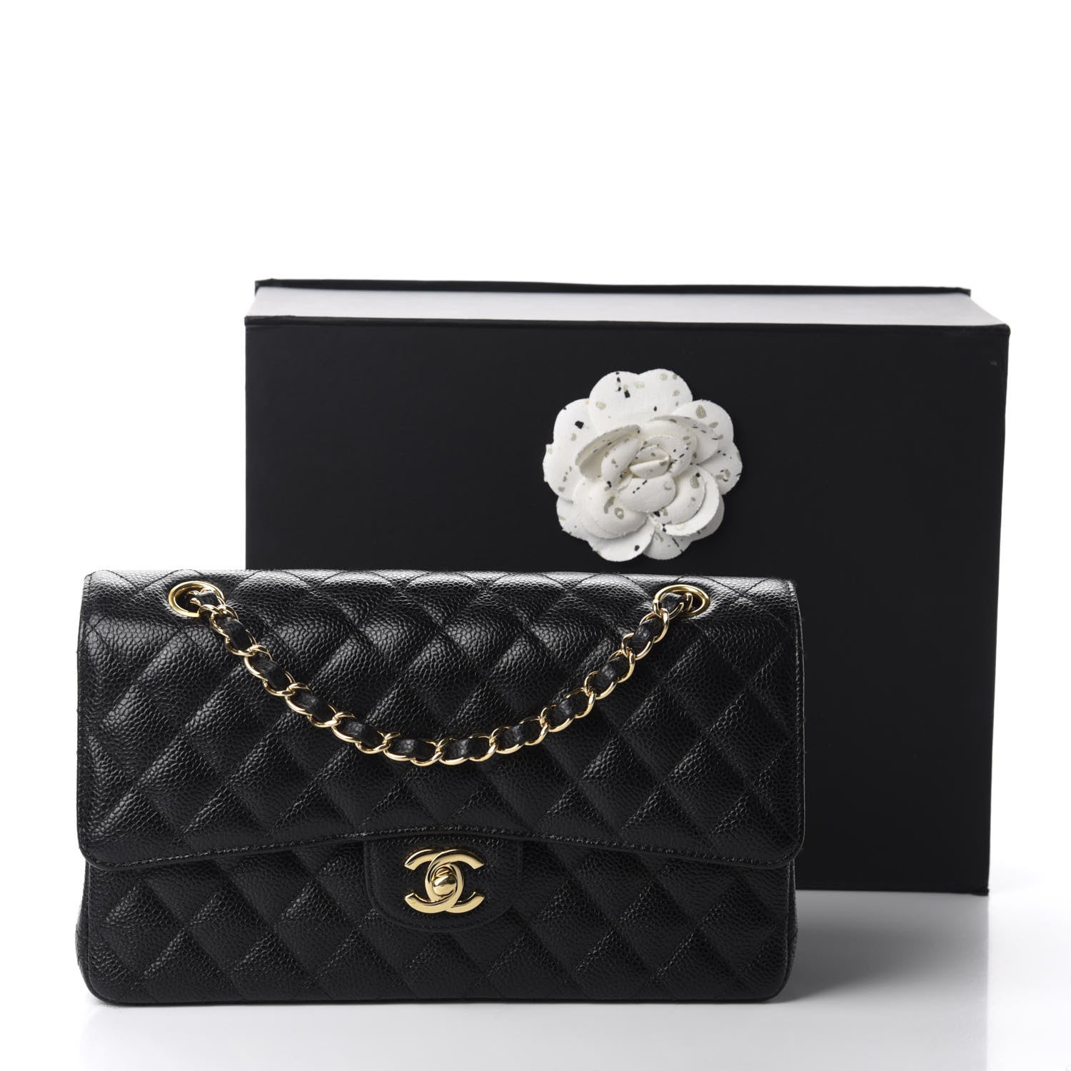 Chanel Caviar Quilted Medium Double Flap Black 11 of 11