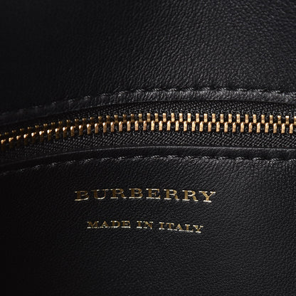 Burberry Smooth Calfskin 1983 Knight Check Link Shoulder Bag Black 6 of 6