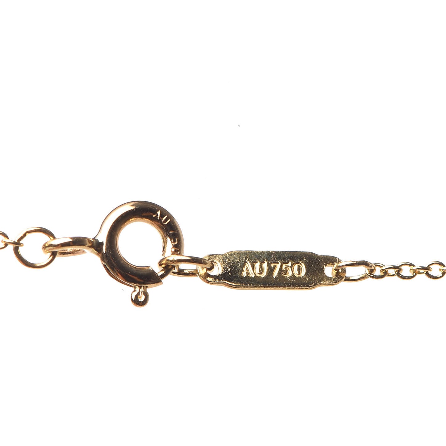 18K Yellow Gold Knot Key Pendant Necklace