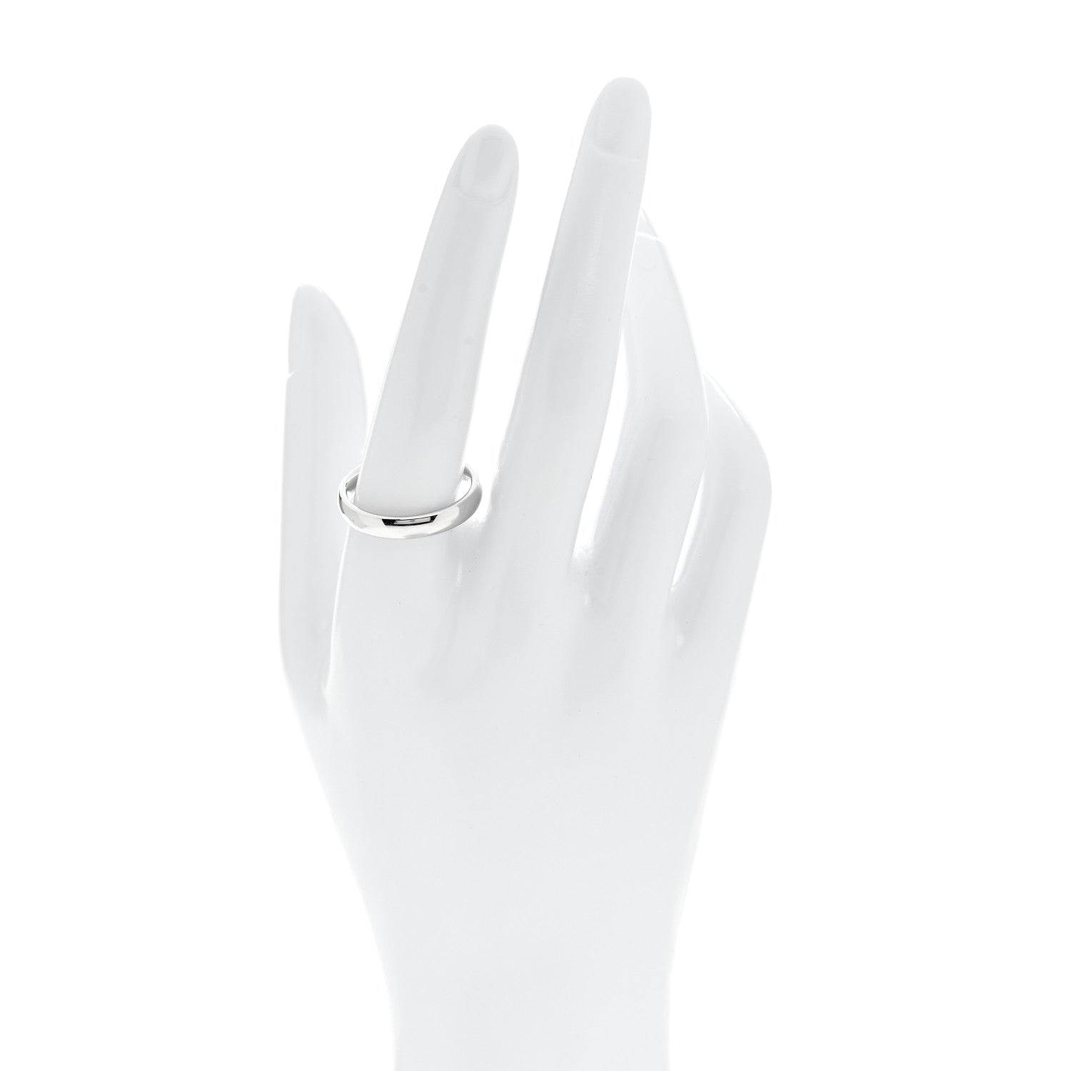 Tiffany Platinum 4mm Forever Wedding Band Ring 61 9.5 2 of 5