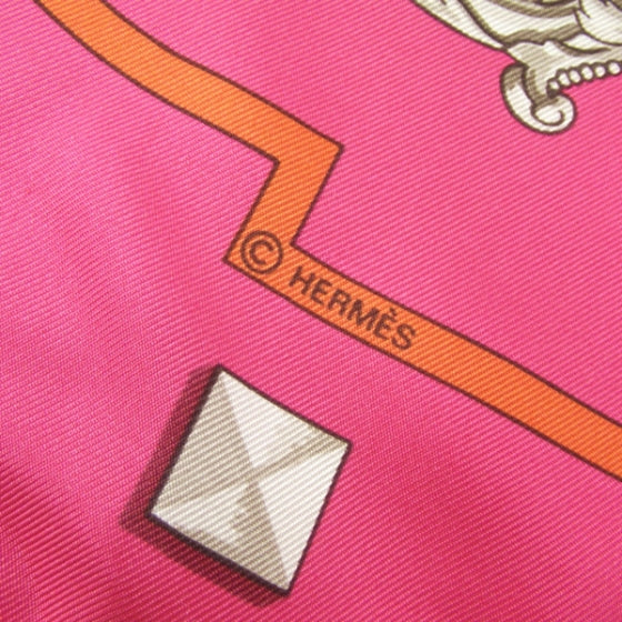 Hermes Silk Scarf Keys Les Cles Fuchsia 35 4 of 7