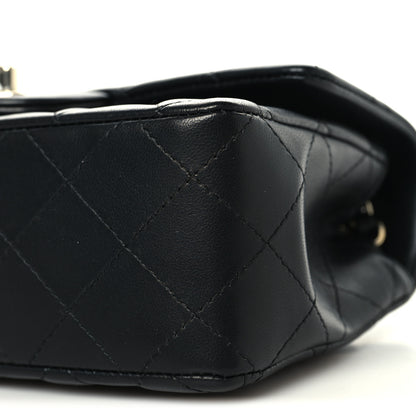 Chanel Lambskin Quilted Mini Rectangular Flap Black 10 of 11