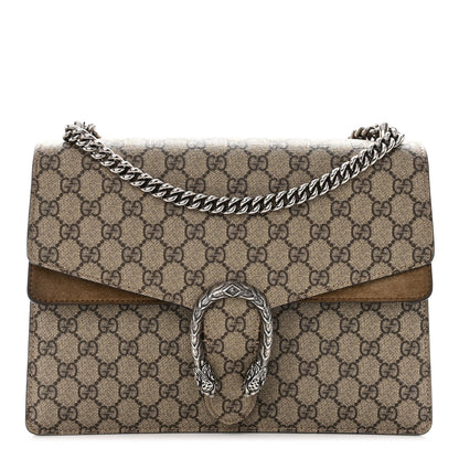 Gucci GG Supreme Monogram Medium Dionysus Shoulder Bag Taupe 1 of 13