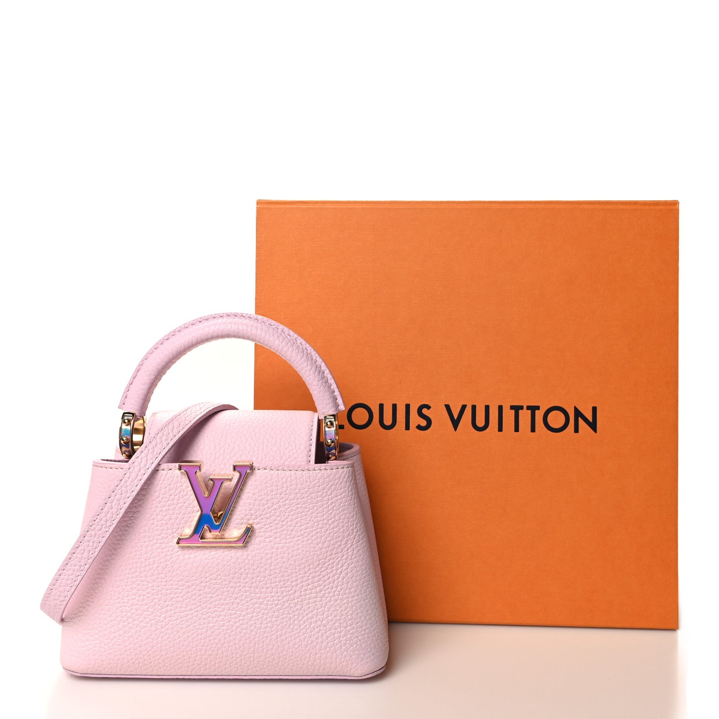 Taurillon LV Ski Capucines Mini Pearly Lilac