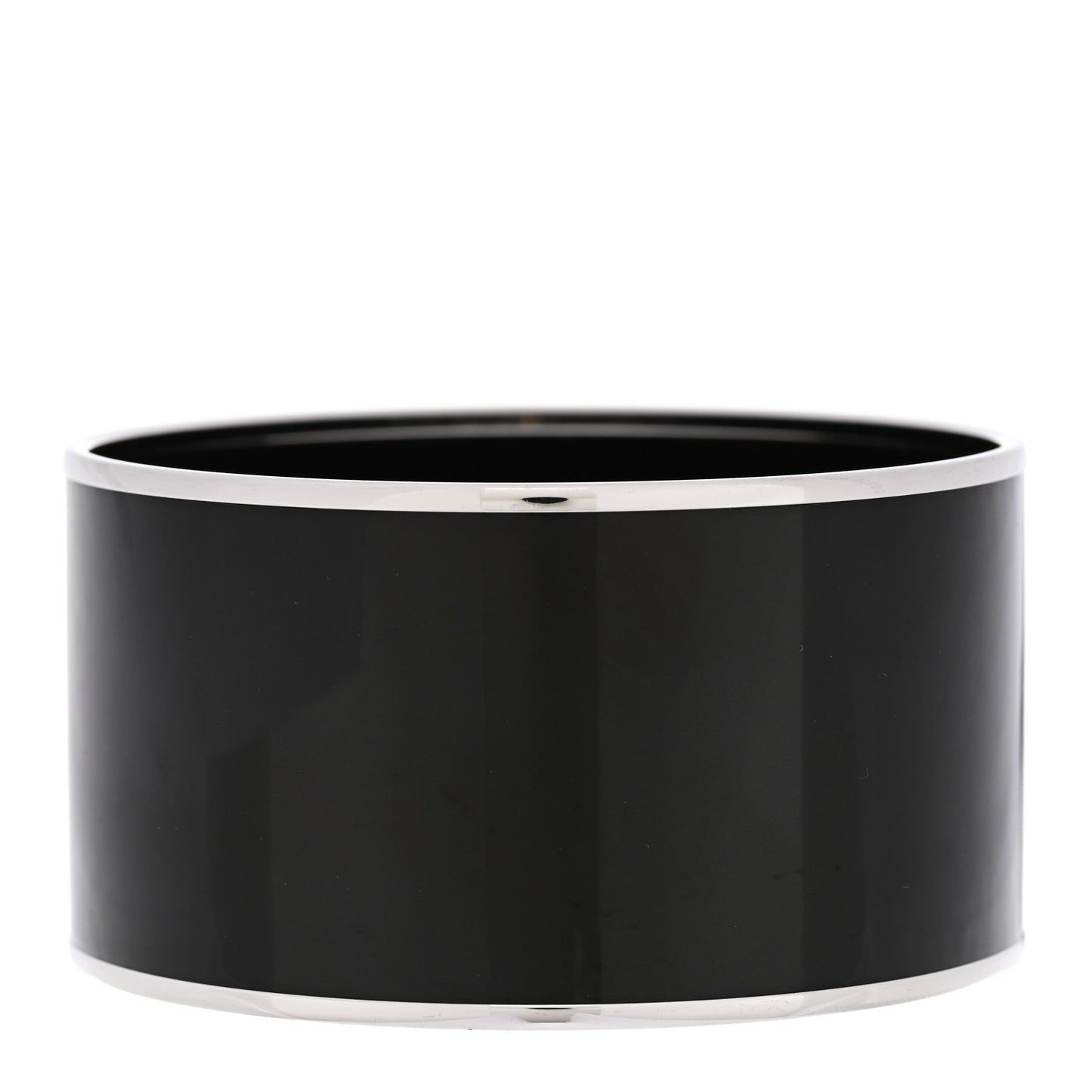 Enamel Printed Extra Wide Caleche Bracelet 70 Black