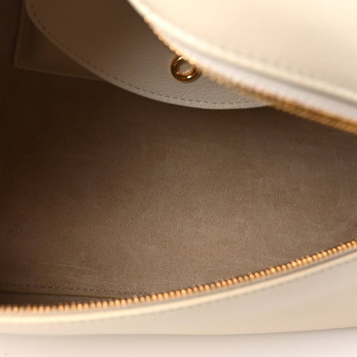 Loro Piana Grained Calfskin L27 Extra Pocket Pouch Whisper White 5 of 9