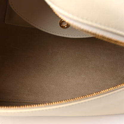 Loro Piana Grained Calfskin L27 Extra Pocket Pouch Whisper White 5 of 9