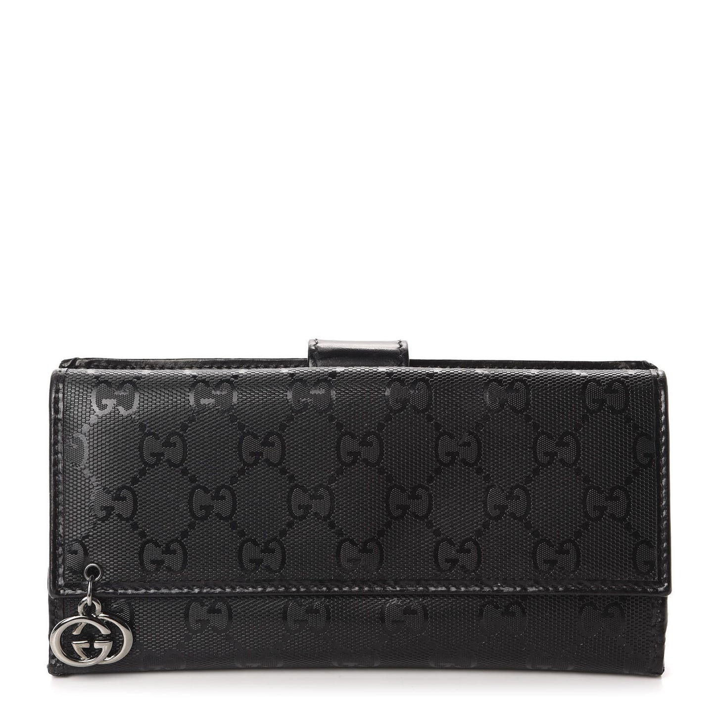 Imprime Monogram GG Pierce Continental Flap Wallet Black