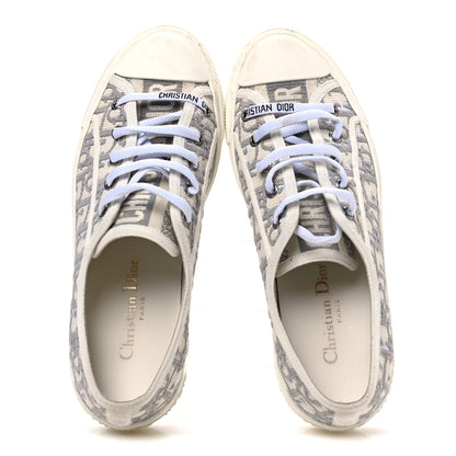 Christian Dior Canvas Oblique Walk'N'Dior Low Top Sneakers 38 Grey Stone 2 of 11