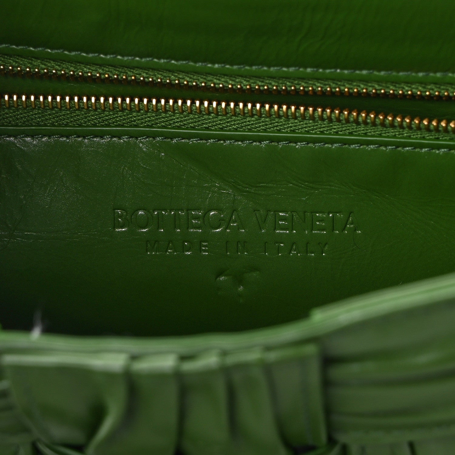 Bottega Veneta Calfskin Intreccio Plisse Cassette Crossbody Bag Avocado 6 of 13