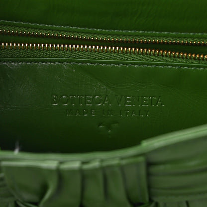 Bottega Veneta Calfskin Intreccio Plisse Cassette Crossbody Bag Avocado 6 of 13