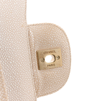 Chanel Iridescent Caviar Quilted Jumbo Double Flap Beige 7 of 13