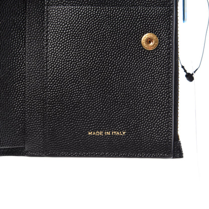 Saint Laurent Grain De Poudre Monogram Bi-Fold Wallet Black 6 of 8