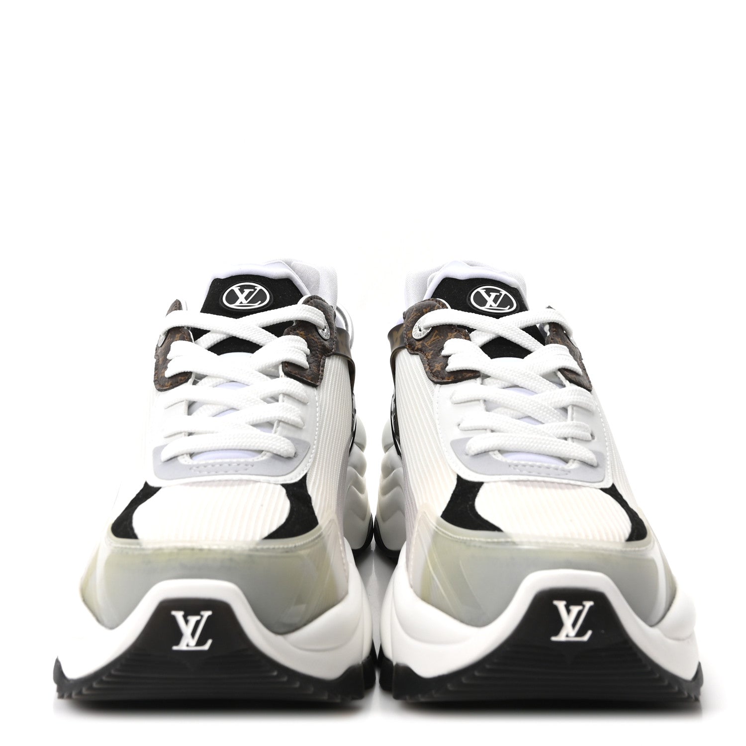 Louis Vuitton Monogram Calfskin Run 55 Sneakers 40 White 3 of 9
