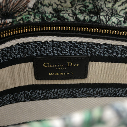 Christian Dior Canvas Embroidered Etoile de Voyage Medium Lady D-Lite Multicolor 6 of 12