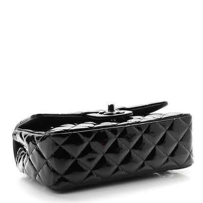 Chanel Patent Calfskin Quilted Mini Rectangular Flap Black 3 of 8