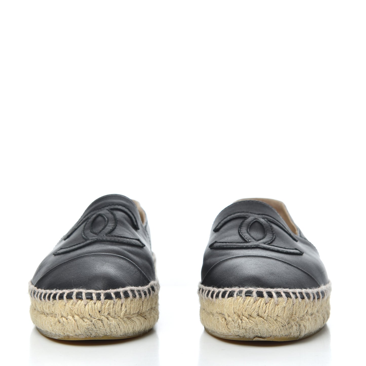 Lambskin CC Espadrilles 37 Black