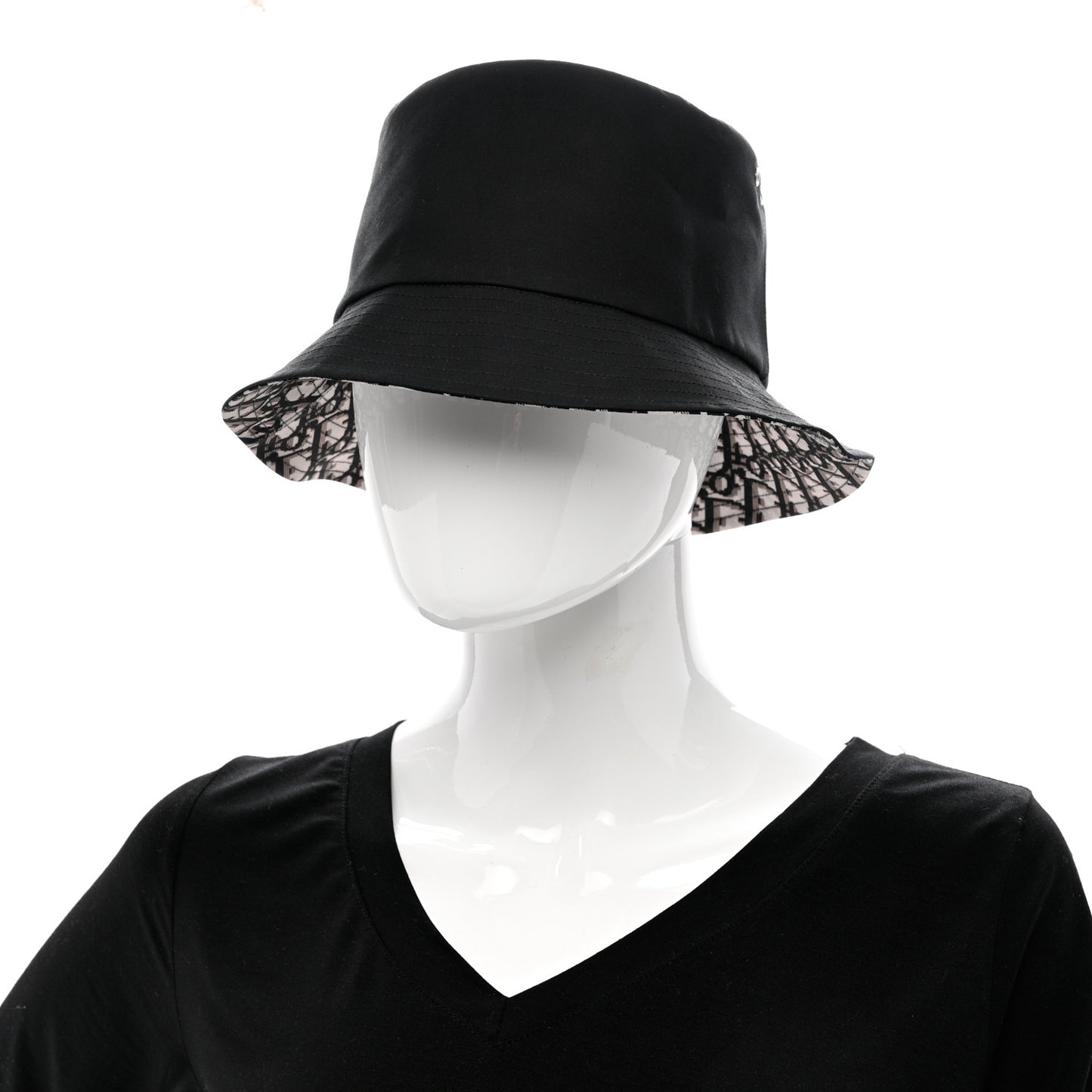 Oblique Reversible Teddy-D Brim Bucket Hat 57 Black