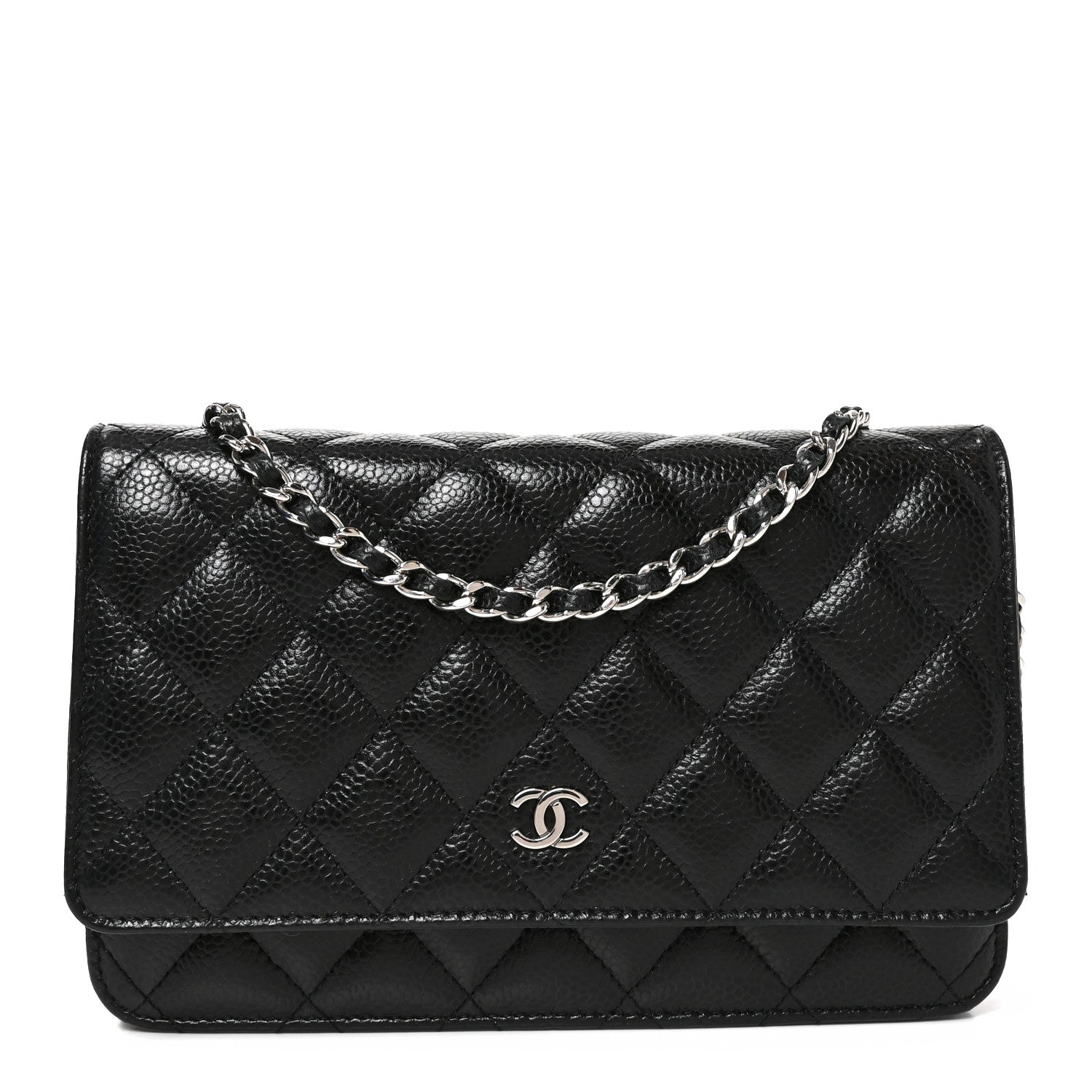 Chanel Caviar Quilted Wallet on Chain WOC Black 1 of 10