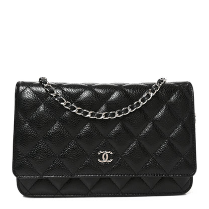 Chanel Caviar Quilted Wallet on Chain WOC Black 1 of 10