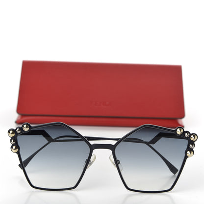 Fendi Geometric Dots Sunglasses FF 0261/S Dark Blue 7 of 7