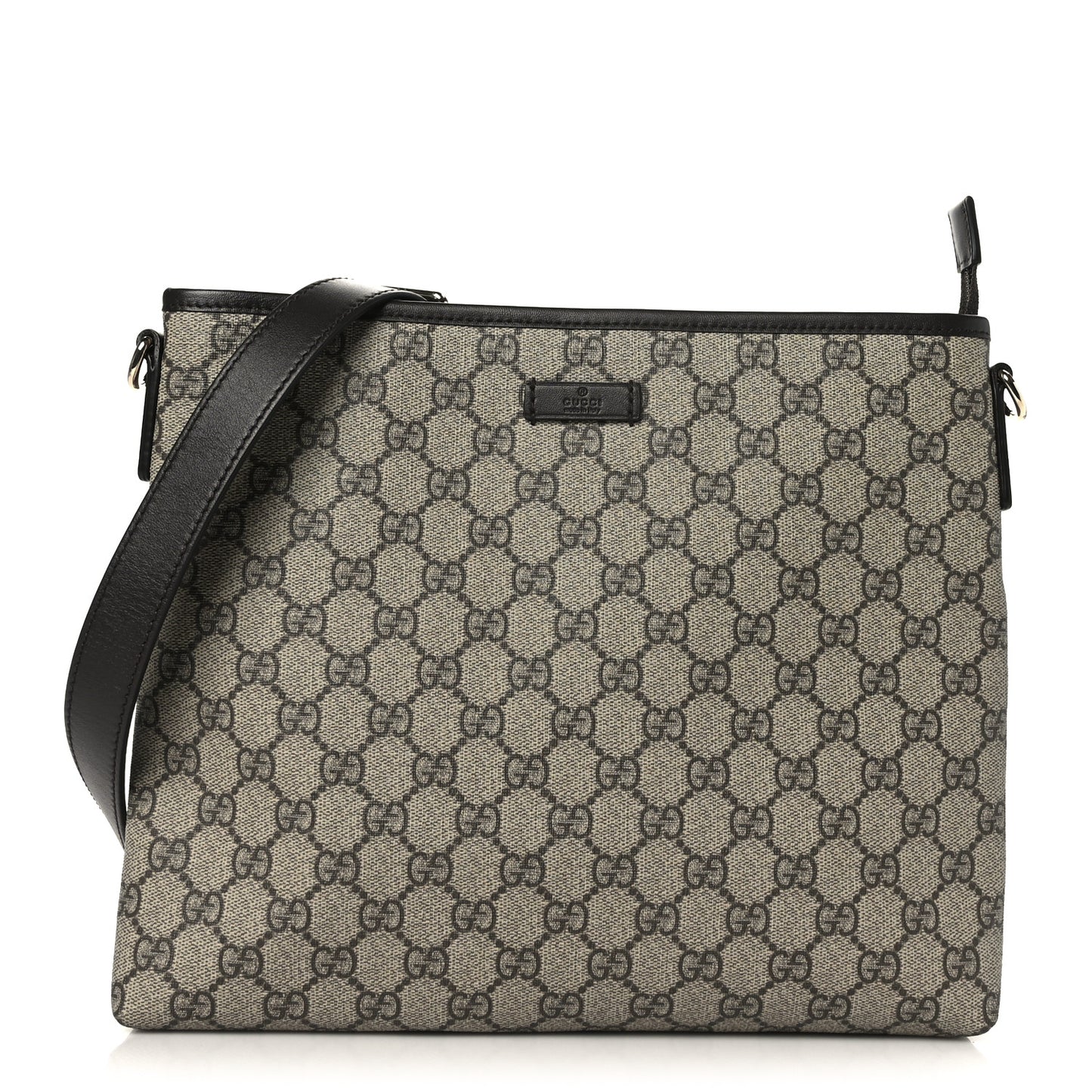GG Plus Monogram Medium Flat Messenger Bag Dark Brown